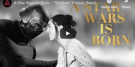 Video A Star Wars Is Born - Shallow serenada by Rey i Kylo