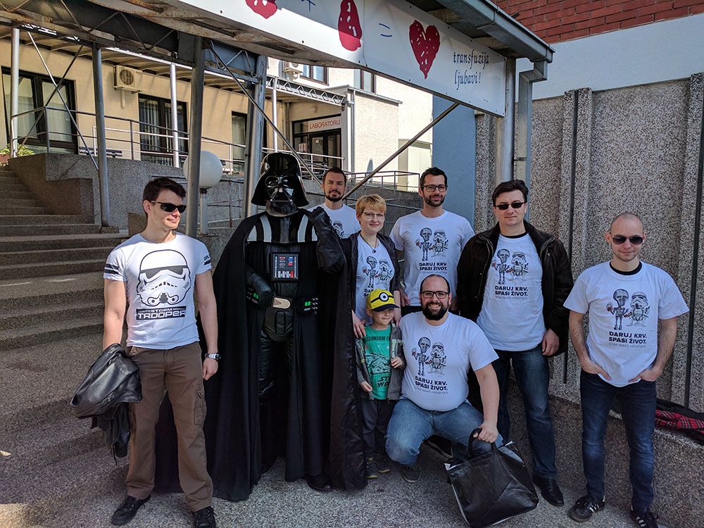 Darth Vader nadgledao akciju dobrovoljnog darivanja krvi